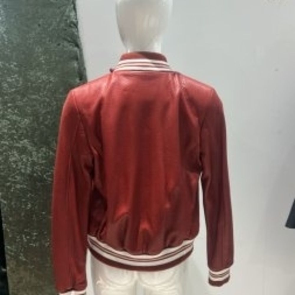Ottimo Red Leather Jacket for Women - Picture 4 of 6
